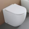 WC k podlaze s tlumeným dovíráním sedátka z bílé keramiky - Elm