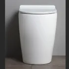 Keramická toaleta Oleander s výsuvným splachováním a sedátkem s tlumeným dovíráním Viadurini