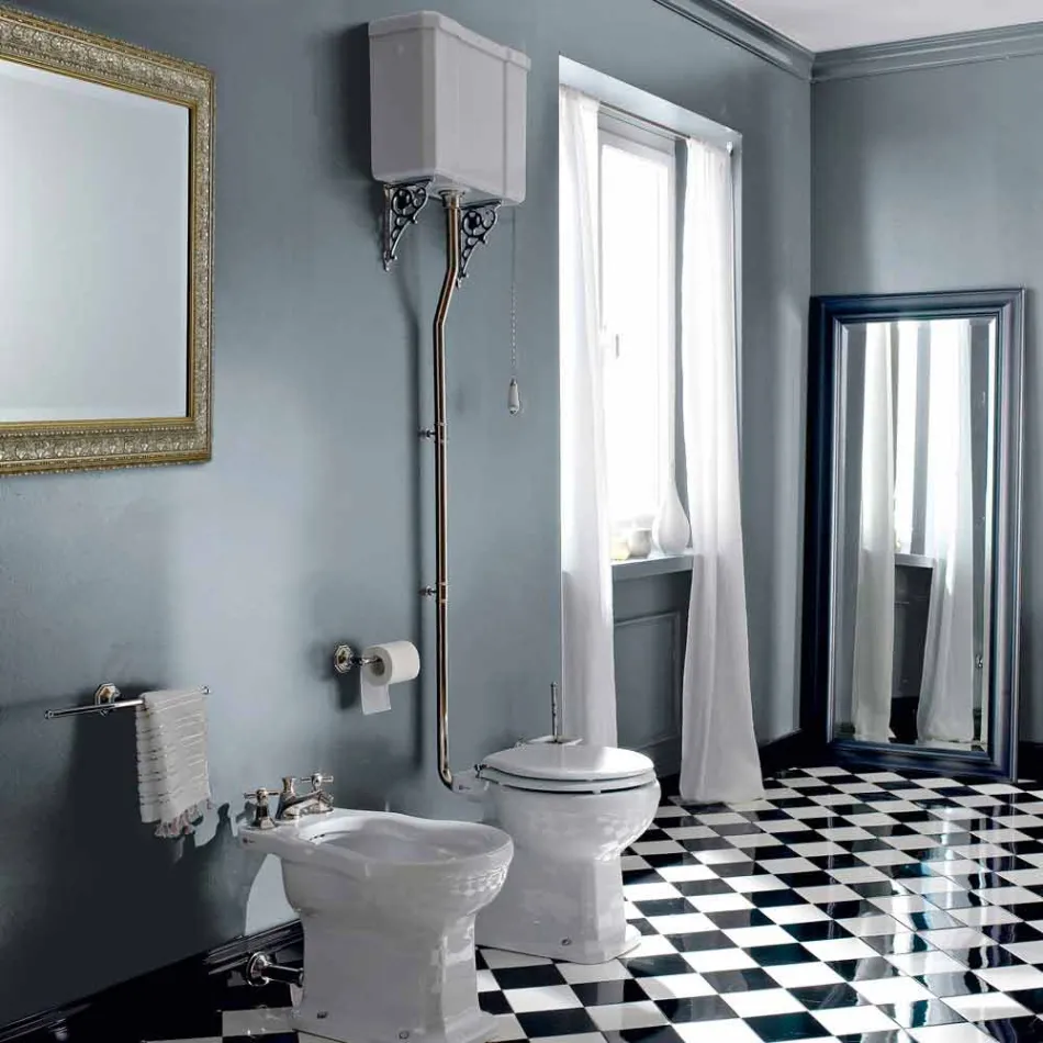 Keramická podlahová váza s kazetou Made in Italy - Marwa Viadurini