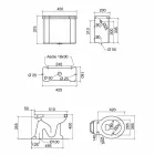 Keramická podlahová váza s kazetou Made in Italy - Marwa Viadurini