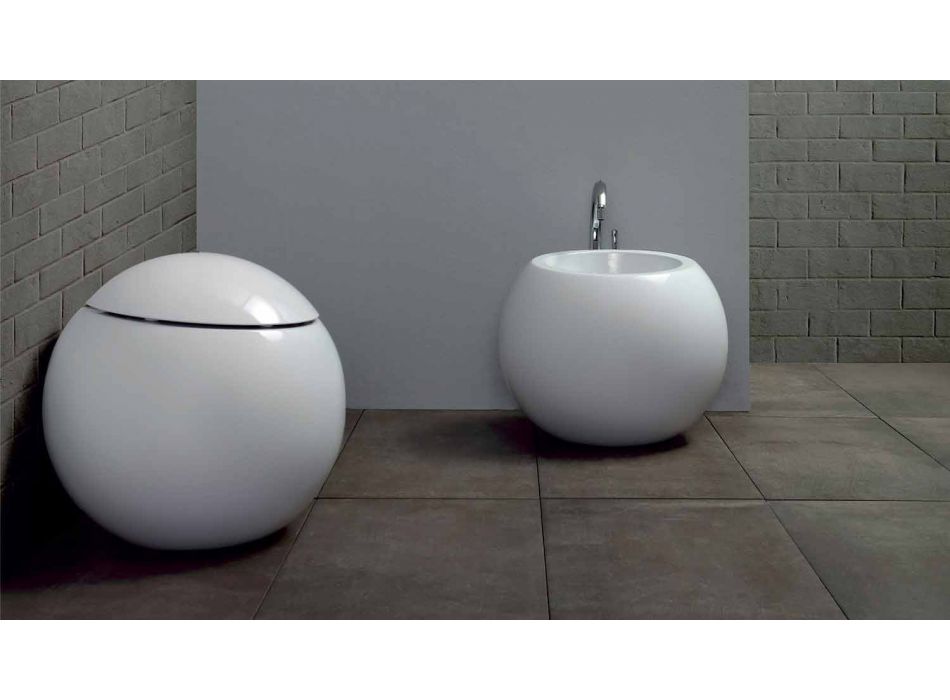 Váza Design WC Jar Vyrobeno v Itálii v Ceramic Fanna Viadurini
