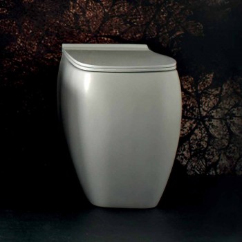 Bílá keramická WC váza s moderním designem Gais, vyrobená v Itálii