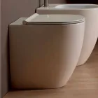 Váza WC v bílé keramické moderní design bot Square H50 vrtaných Viadurini