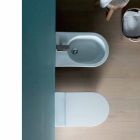 Váza WC v moderních bílých keramických Sun Kolo 57x37 cm Made in Italy Viadurini