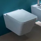 Keramické vázy závěsné WC, moderní design, Sun Square made in Italy Viadurini