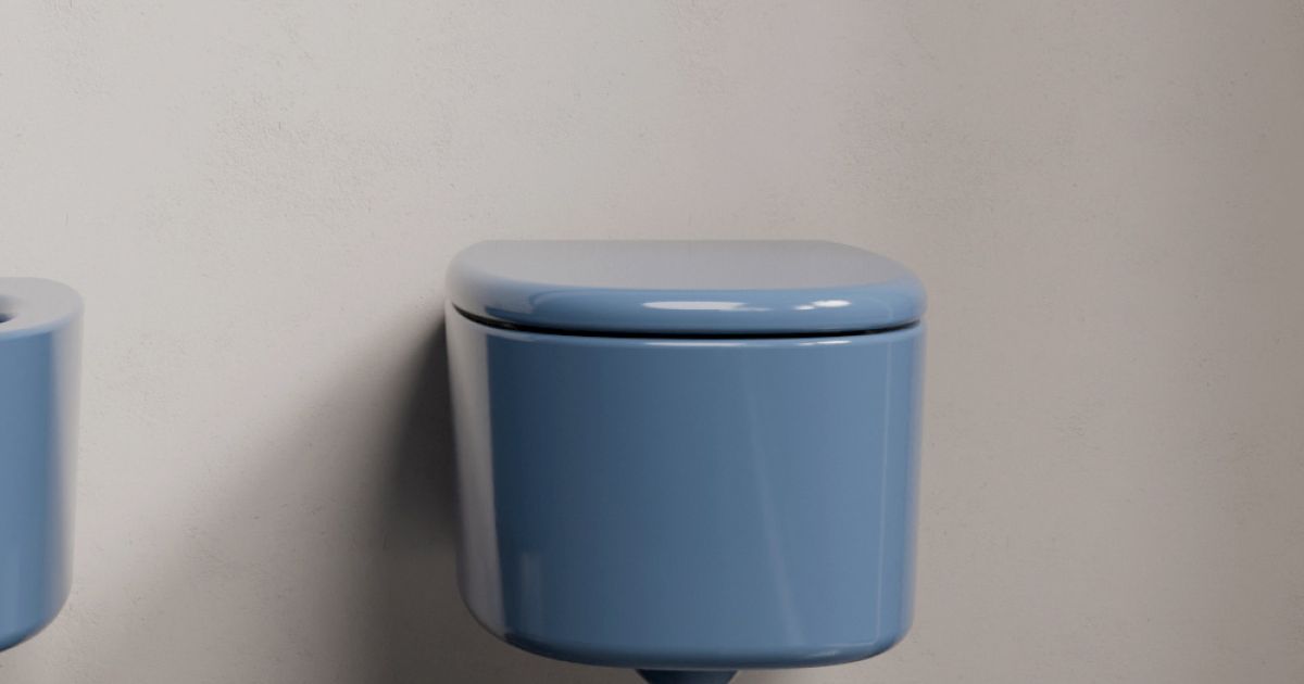 Závěsná keramická toaletní mísa v různých barvách