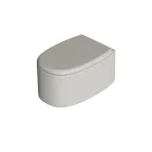 Závěsná keramická toaletní mísa v různých barvách vyrobená v Itálii - Dívka Viadurini