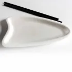 Ručně vyrobený kuchyňský podnos v bílém mramoru Carrara vyrobený v Itálii - Portos Viadurini