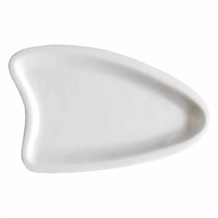 Ručně vyrobený kuchyňský podnos v bílém mramoru Carrara vyrobený v Itálii - Portos Viadurini