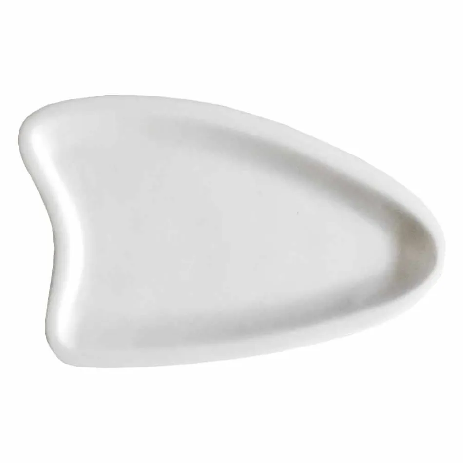 Ručně vyrobený kuchyňský podnos v bílém mramoru Carrara vyrobený v Itálii - Portos Viadurini