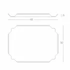 Elegantní kuchyňský talíř v bílém obdélníkovém prkénku Corian - Ivanova Viadurini