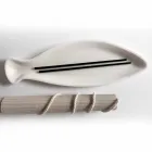 Kuchyňský podnos v bílém mramoru Carrara ručně vyrobený v Itálii - ryba Viadurini