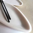 Kuchyňský podnos v bílém mramoru Carrara ručně vyrobený v Itálii - ryba Viadurini