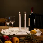 Obdélníkový kuchyňský talíř v bílé Corianské kvalitě vyrobený v Itálii - Ivanova Viadurini