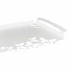 Bílý, béžový nebo slonovinový kovový design podnos vyrobený v Itálii - Leiden Viadurini