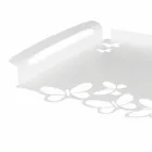 Bílý, béžový nebo slonovinový kovový design podnos vyrobený v Itálii - Leiden Viadurini