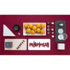 Obdélníkový podnos v bílém mramoru Carrara Vyrobeno v Itálii - Vassili Viadurini