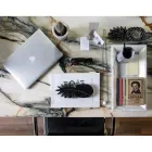 Obdélníkový podnos v bílém mramoru Carrara Vyrobeno v Itálii - Vassili Viadurini