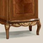 Klasická vitrína v bílém ořechu nebo moka dřevě Made in Italy - Chantilly Viadurini