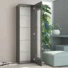 Designová vitrína do obývacího pokoje v bílé, antracitové nebo betonové barvě - Suzana Viadurini