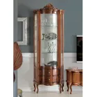 Vitrína do obývacího pokoje 1 dvířka a 2 dřevěné zásuvky Made in Italy - Leonor Viadurini