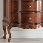 Vitrína do obývacího pokoje 1 dvířka a 2 dřevěné zásuvky Made in Italy - Leonor Viadurini