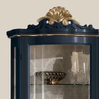 Dřevěná vitrína do obývacího pokoje s 1 luxusními dveřmi Made in Italy - Leonor Viadurini