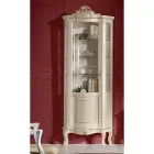 Dřevěná vitrína do obývacího pokoje s 1 luxusními dveřmi Made in Italy - Leonor Viadurini