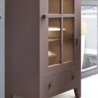 Vitrína do obývacího pokoje z masivního jedlového dřeva vyrobeného v Itálii - Pascual Viadurini