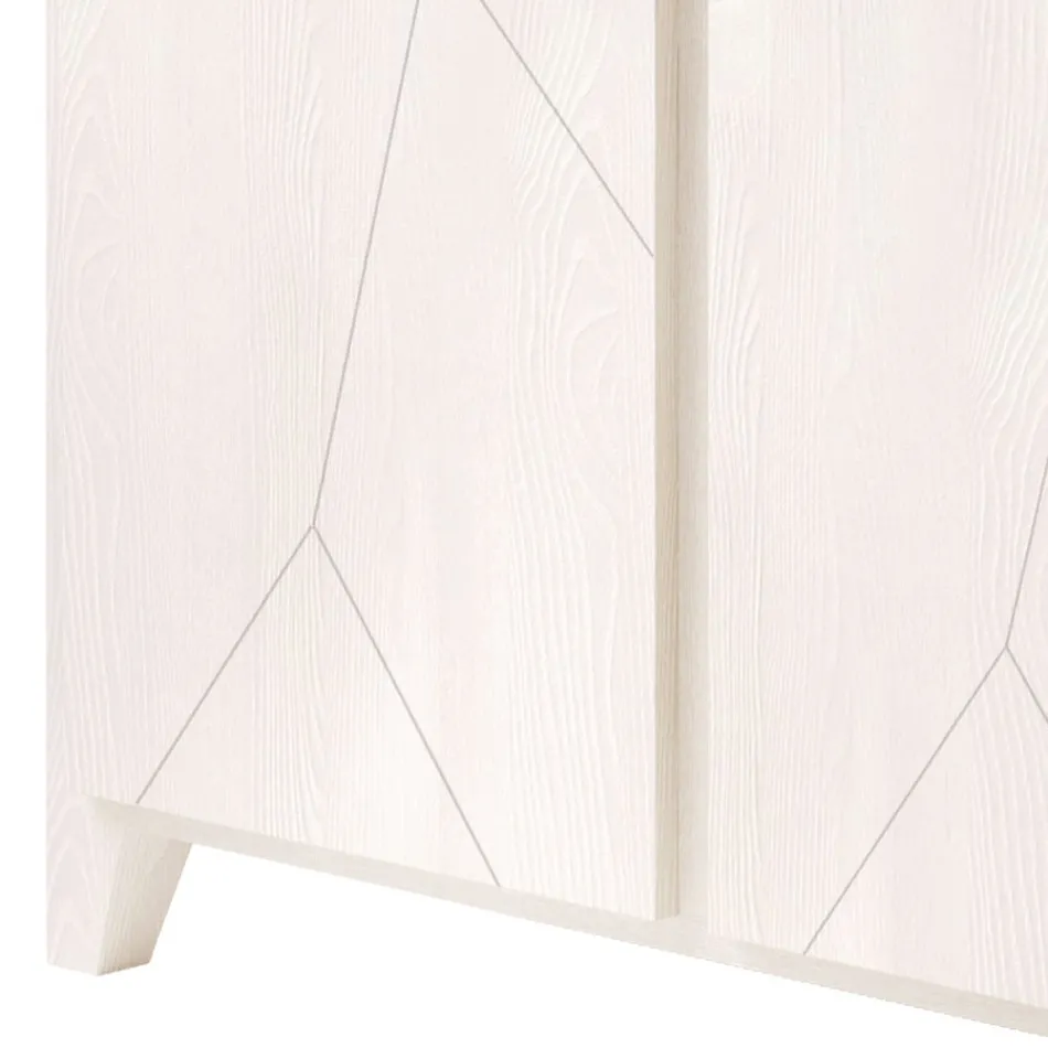 Vitrína obývacího pokoje z masivního jedlového dřeva Made in Italy - Pascual Viadurini