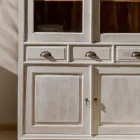 Masivní teaková vitrína se 4 dvířky a 3 zásuvkami - Aikido Viadurini