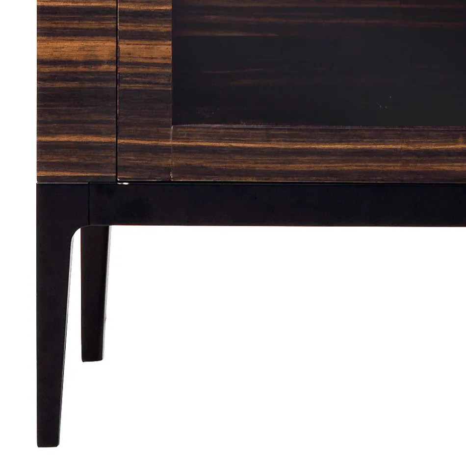 Grilli Zarafa masivní dřevěná skříň se 2 dveřmi vyrobená v designu Itálie Viadurini