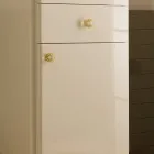 Jednobarevná vitrína s vnitřními skleněnými policemi Made in Italy - Candy Viadurini