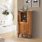 Vitrína do obývacího pokoje s 1 skleněnými dvířky a 3 zásuvkami Made in Italy - London Viadurini