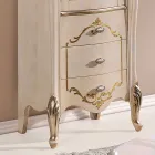 Vitrína do obývacího pokoje s 1 skleněnými dvířky a 3 zásuvkami Made in Italy - London Viadurini