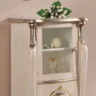 Vitrína do obývacího pokoje s 1 skleněnými dvířky a 3 zásuvkami Made in Italy - London Viadurini