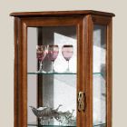 Luxusní vitrína do obývacího pokoje z klasického ořechového dřeva Made in Italy - Hastings Viadurini