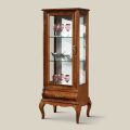 Luxusní vitrína do obývacího pokoje z klasického ořechového dřeva Made in Italy - Hastings