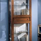 Vysoká vitrína se 2 dveřmi a 1 zásuvkou ze dřeva Bassano, Francie Made in Italy - Kidili Viadurini