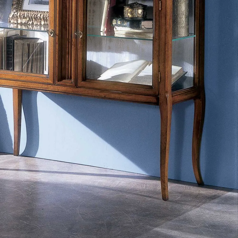 Vitrína z masivního dřeva Toulipier Made in Italy - Chantico Viadurini