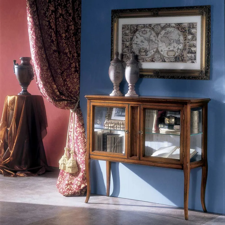 Vitrína z masivního dřeva Toulipier Made in Italy - Chantico Viadurini