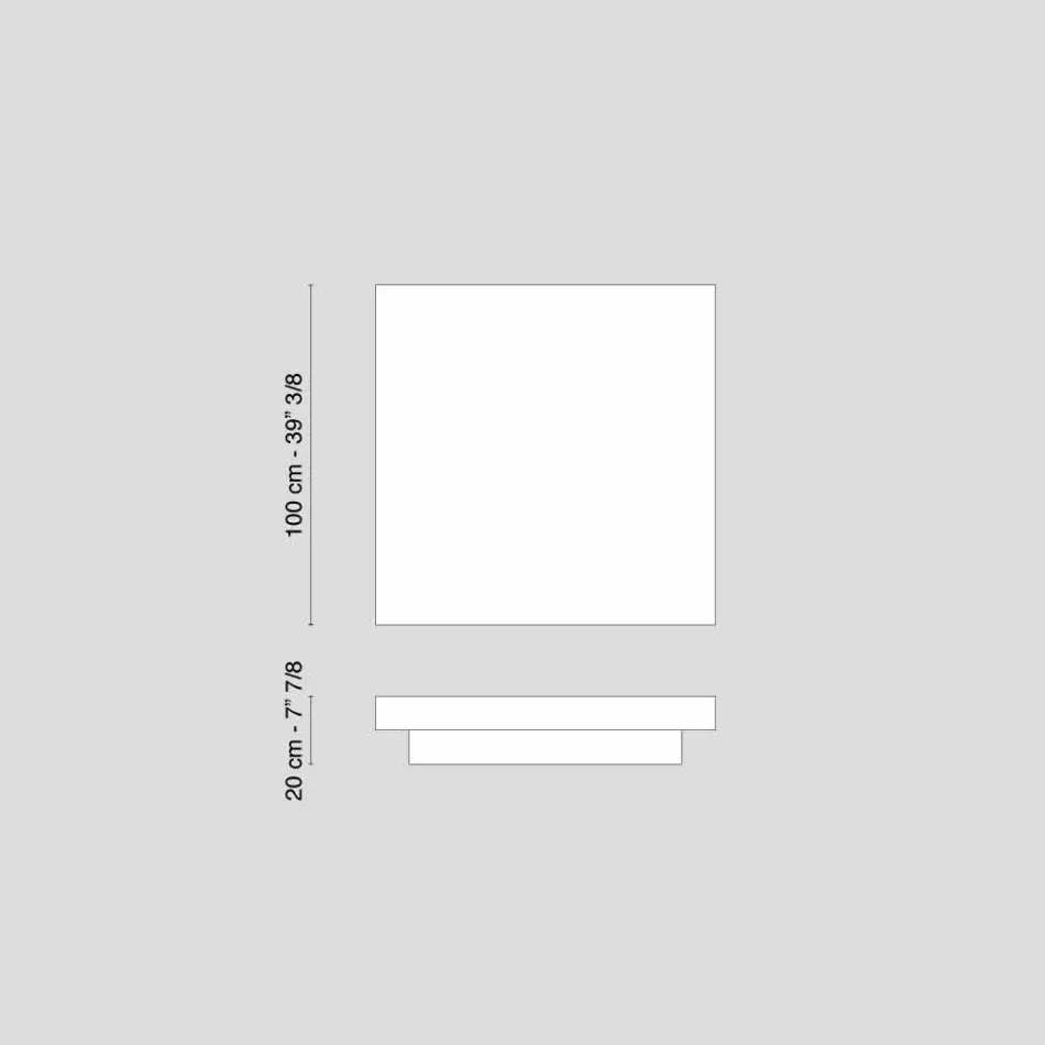 VG trend návrhář konferenční stolek Loft Cadeau dřevní vlákno Viadurini