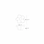 Vondom Agatha, který navrhuje moderní venkovní barevné polyethylenové provedení Viadurini