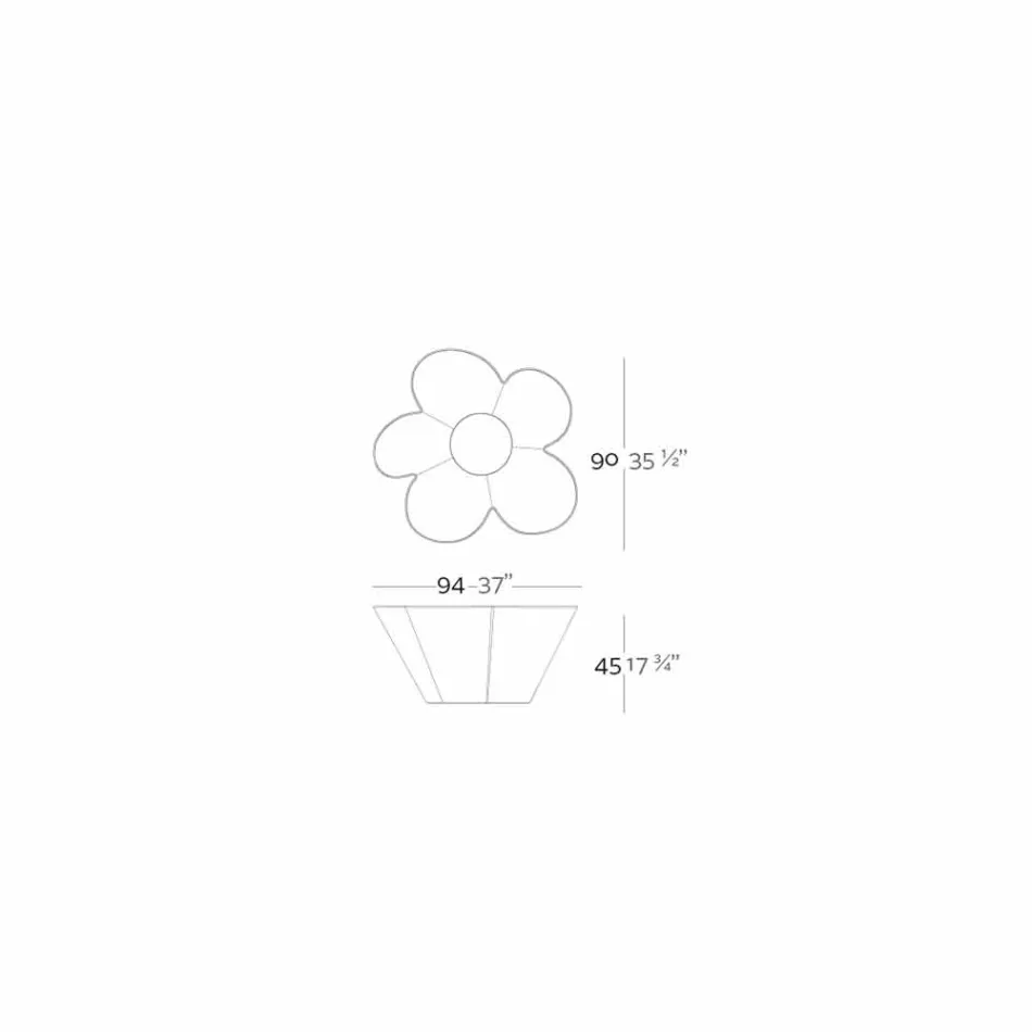 Vondom Agatha, který navrhuje moderní venkovní barevné polyethylenové provedení Viadurini