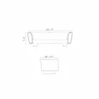 Vondom Bum Bum moderní design černá lakovaná zahradní pohovka Viadurini