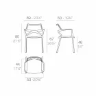 Vondom Delta moderní designová polypropylenová zahradní židle Viadurini