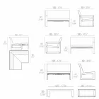 Zahradní salonek Vondom Frame s moderním designem Viadurini