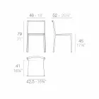 Vondom Quartz stohovatelná zahradní židle s moderním designem Viadurini