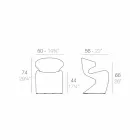 Moderní designová zahradní židle Vondom Wing Viadurini